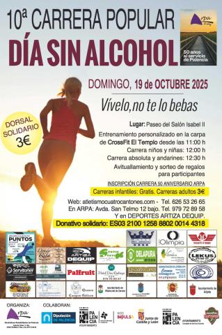 Cartel de la carrera popular.