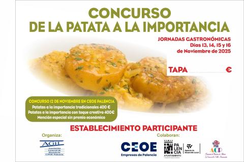 Cartel. Patatas a la Importancia
