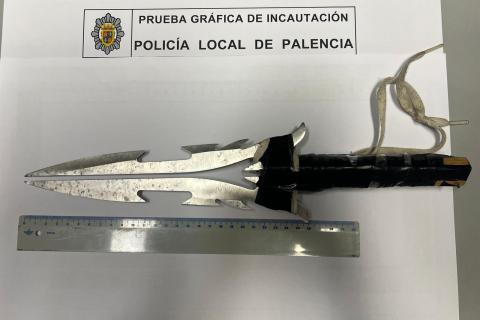Arma blanca incautada
