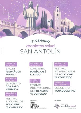 El espacio, ubicado en la Plaza Mayor de la capital palentina, acogerá además las actuaciones del espectáculo ‘Española Fugaz’ de la compañía de Alejandro Lara y de los Festivales Nacional e Internacional de Folclore A Concejo