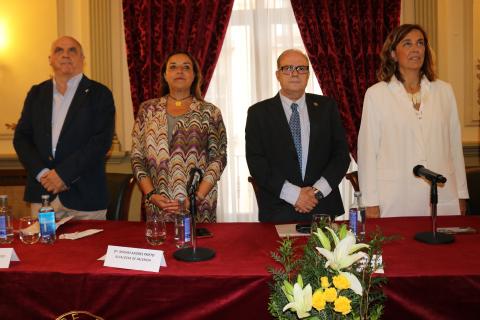 El presidente del Palencia Baloncesto, Gonzalo Ibáñez, pronunció un emotivo pregón apelando al orgullo de quienes habitan en esta ciudad.