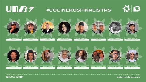 Los 15 finalistas, a los que acompañarán 3 palentinos, competirán el 28 de septiembre en Palencia para alzarse con el título en la séptima edición del certamen.