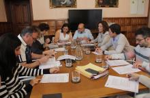 Un momento de la JGL celebrada en la sala de concejales de la Casa Consistorial.