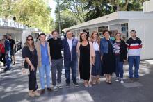 Un momento de la inauguración en el Paseo del Salón.