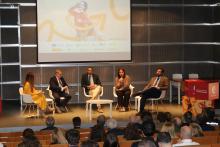 Un momento de la mesa redonda celebrada en la inauguración de la Feria de Empleo. 
