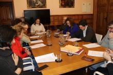 Un momento de la Junta de Gobierno Local celebrada hoy en la Sala de Concejales. 