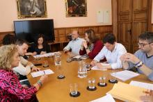 Un momento de la Junta de Gobierno Local celebrada en la Sala de Concejales. 