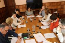 Un momento de la Junta de Gobierno Local celebrada hoy en la sala de concejales. 