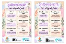 Programa de actividades en los centros de mayores de La Puebla y San Juanillo.