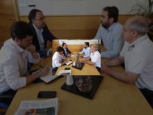 Imagen El concejal de Deportes compromete el mantenimiento de la subvención al Chocolates Trapa Palencia y dar respuesta a algunas de las peticiones para seguir mejorando los servicios que presta el Pabellón Municipal