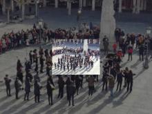 Imagen El nuevo programa de Shine Iberia, 'Prodigios’, arranca sus grabaciones con un gran ‘flashmob’ musical en la Plaza Mayor de Palencia