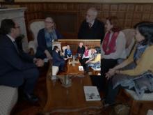 Imagen La presidenta de la Fundación Vicente Ferrer ha sido recibida por el Alcalde de Palencia