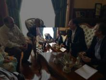 Imagen El Alcalde recibe al ministro de Construcción y Urbanismo de los Territorios Liberados y le reitera el compromiso de Palencia con su pueblo