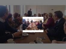 Imagen El Alcalde visita a los integrantes de la Asociación de Familiares de Enfermos de Alzheimer de Palencia 