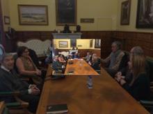 Imagen ​El Alcalde recibe a la ​​directiva de la Cofradía Virgen de la Calle para conocer el programa de actos previsto con motivo de la celebración de la festividad el próximo 2 de febrero