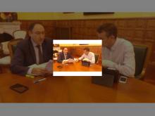 Imagen Alcalde y portavoz de Ciudadanos acuerdan trabajar en un documento que recoja las condiciones necesarias para lograr su apoyo en la aprobación del Presupuesto 2018