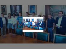 Imagen El Alcalde recibió a los integrantes del equipo cadete del Club Atletismo Puentecillas que logró siete medallas en los Campeonatos de España de la categoría