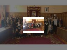 Imagen El Alcalde recibió en el Salón de Plenos a un grupo de estudiantes procedentes de la localidad finlandesa de Lahti