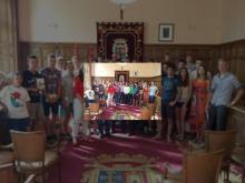 Imagen ​El Primer Teniente de Alcalde recibió a un grupo de estudiantes estonios y letones de visita en la capital 