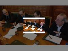 Imagen El Alcalde de Palencia suscribió con el BBVA la refinanciación del penúltimo crédito por valor de 1,6 millones de euros.