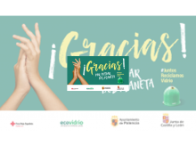 Imagen 'Juntos reciclamos vidrio' es el nombre de la campaña de agradecimiento a los palentinos por su compromiso con el reciclaje de envases de vidrio durante el confinamiento
